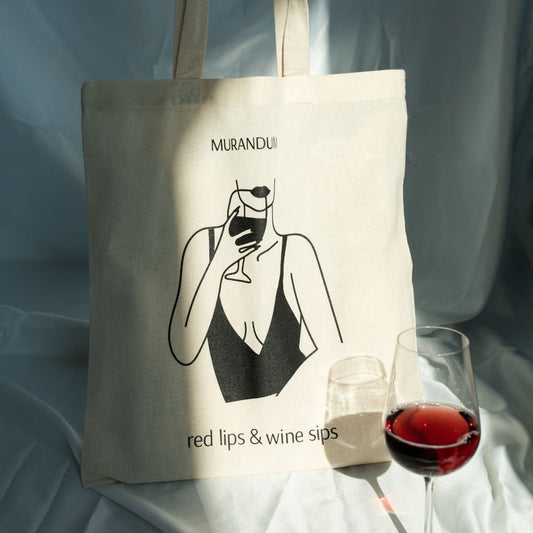MUR Juta Shopper Red Lips Wine Sips