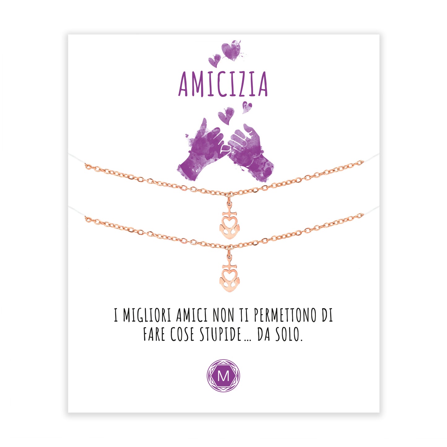 FRIENDSHIP ANCHOR 2x Bracciale