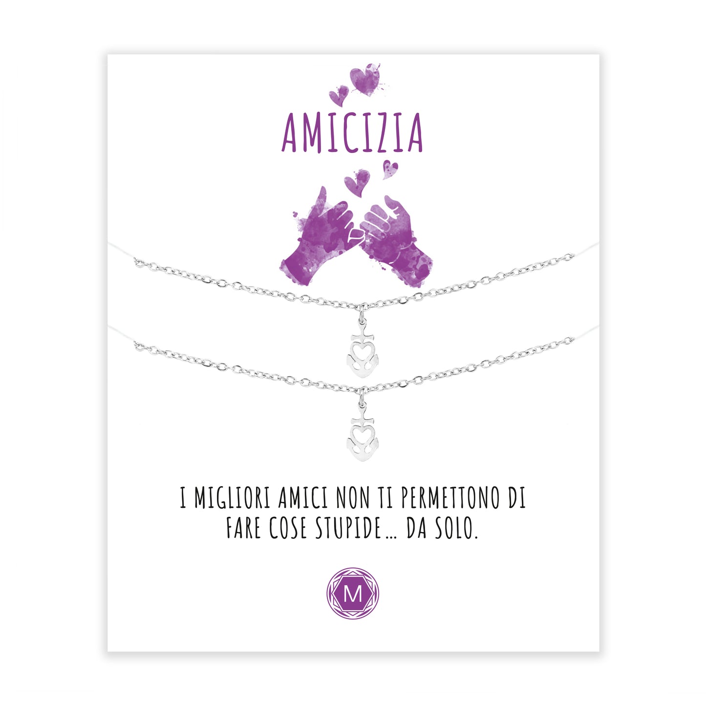 FRIENDSHIP ANCHOR 2x Bracciale
