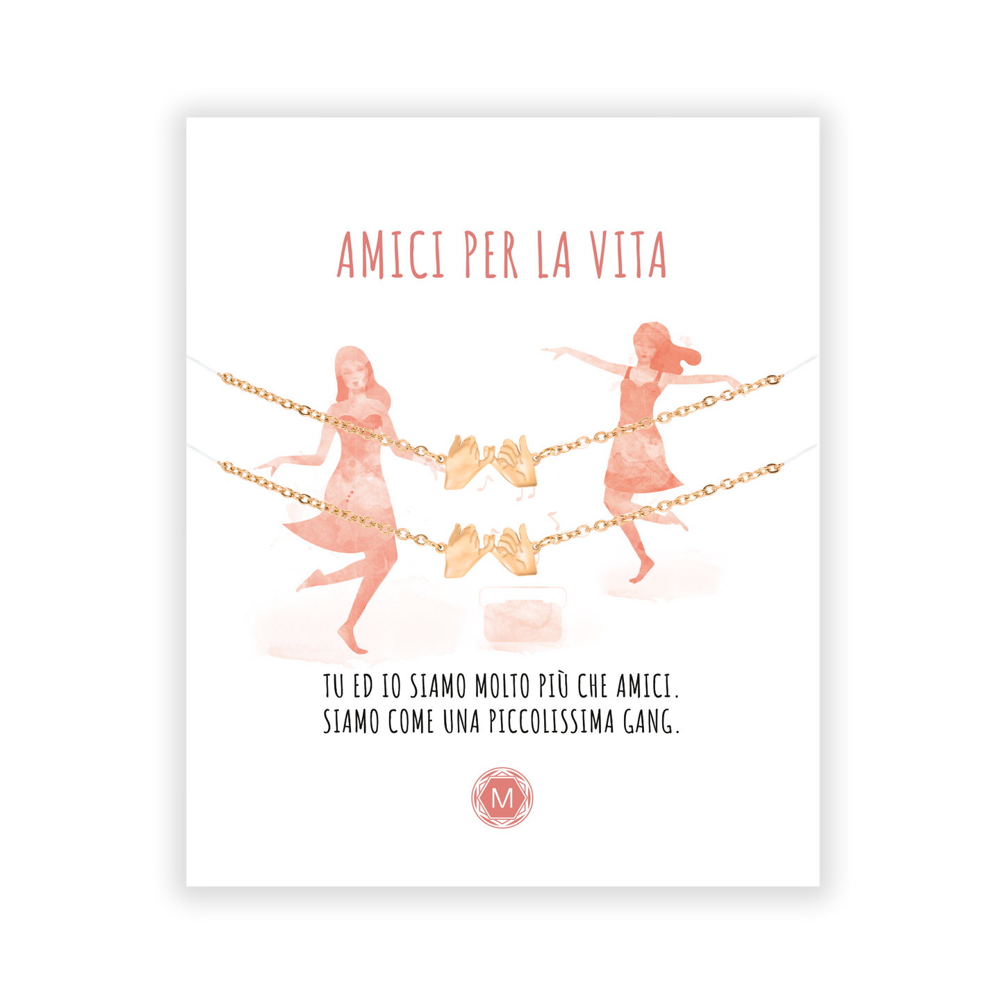 AMICI PER LA VITA 2x Bracciale