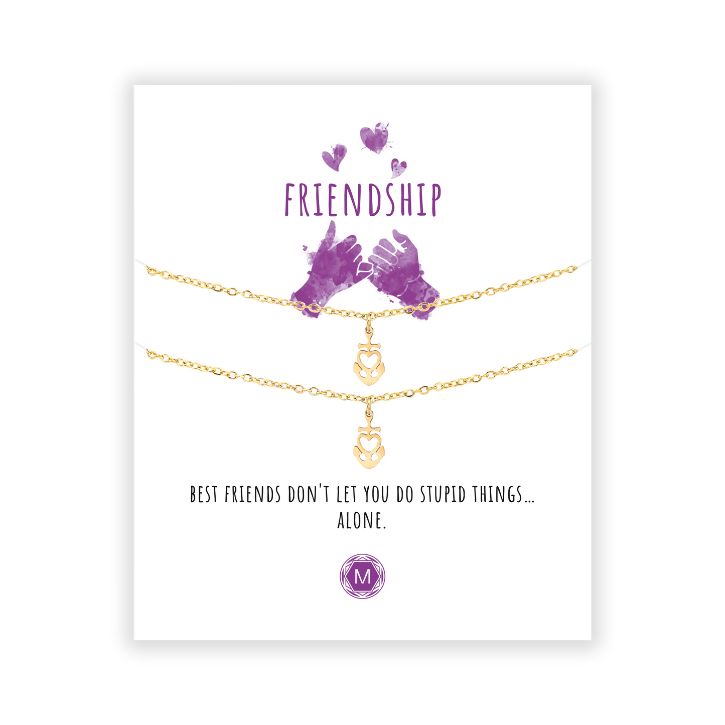 FRIENDSHIP ANCHOR 2x Bracciale