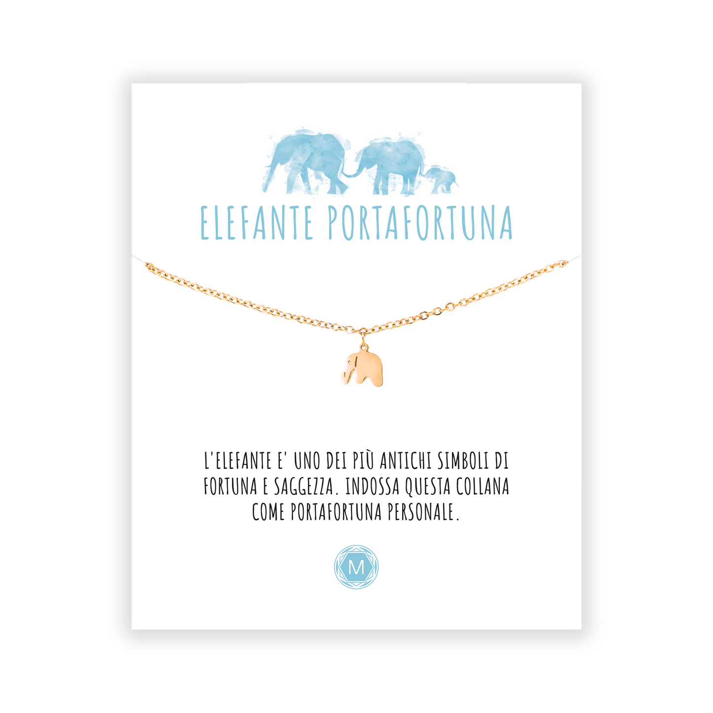 ELEFANTE PORTAFORTUNA Bracciale