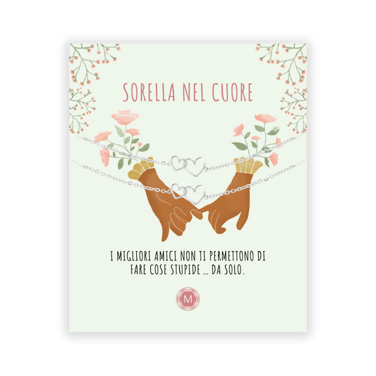 SORELLA NEL CUORE 2x Bracciale II