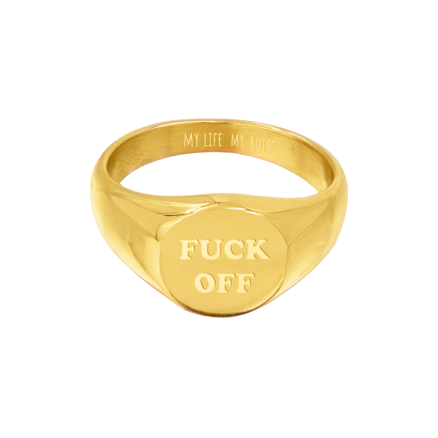 FUCK OFF Anello Oro