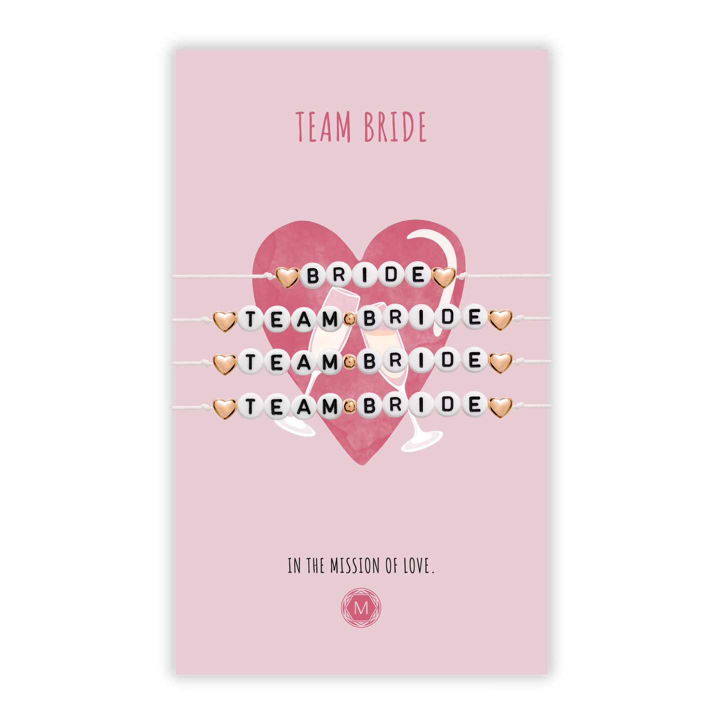 TEAM BRIDE 4x Bracciale Set