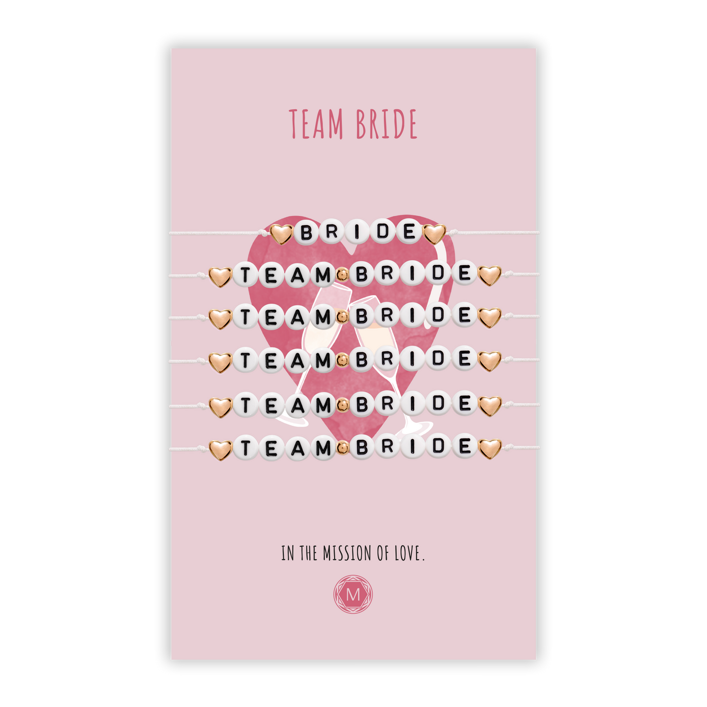 TEAM BRIDE 6x Bracciale Set