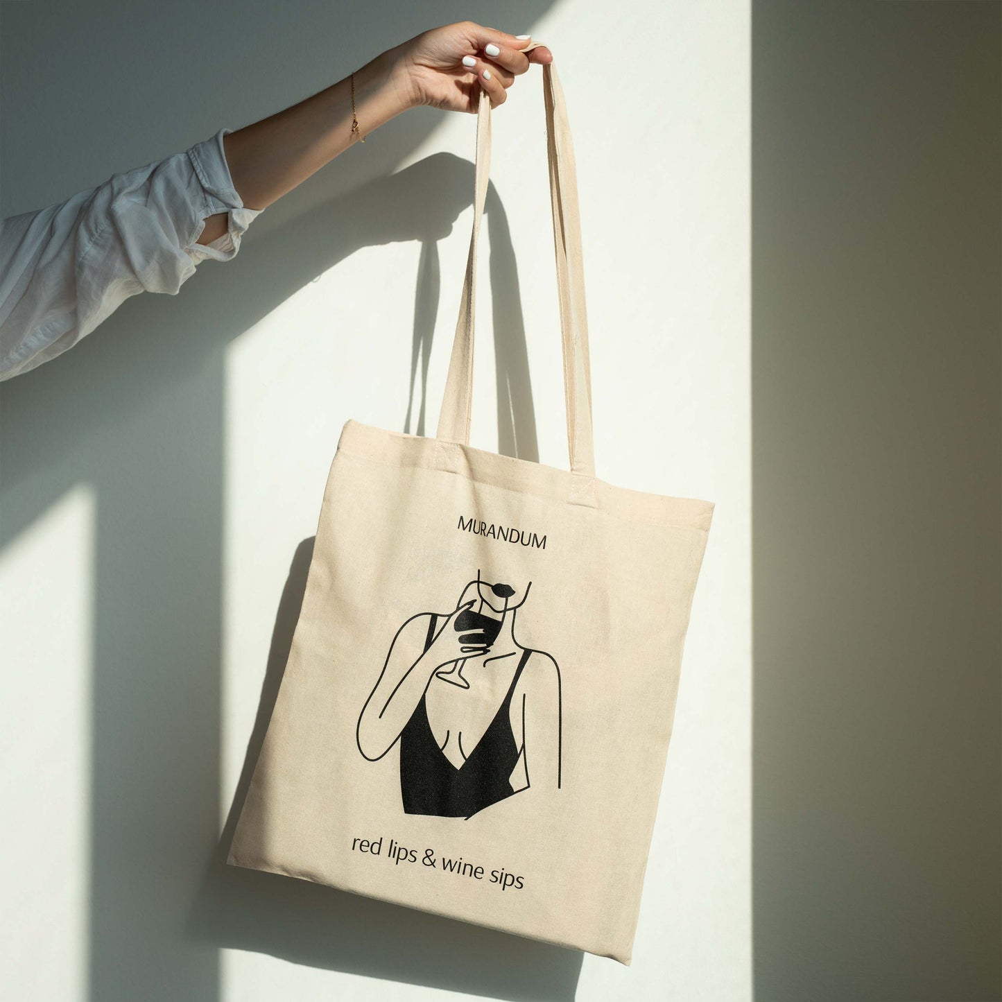 MUR Juta Shopper Red Lips Wine Sips