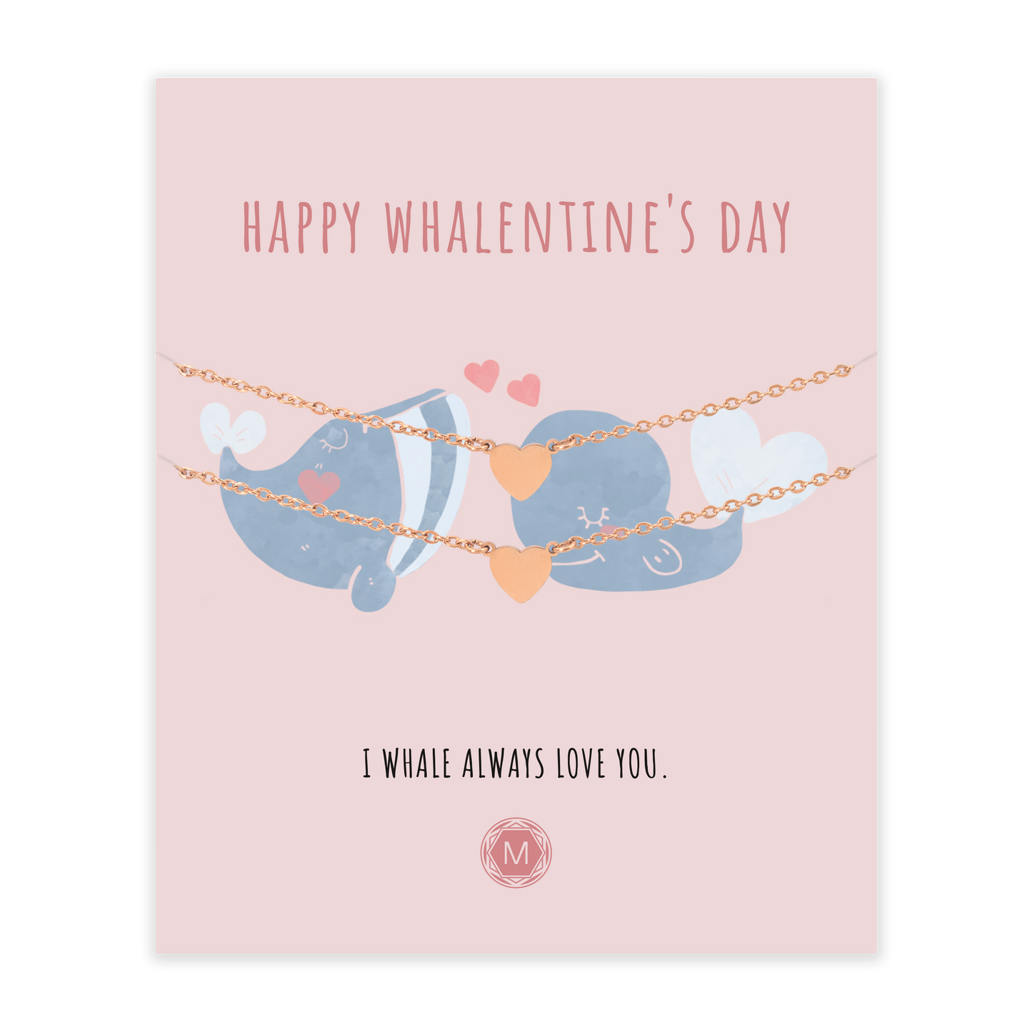 HAPPY WHALENTINE'S DAY 2x Bracciale