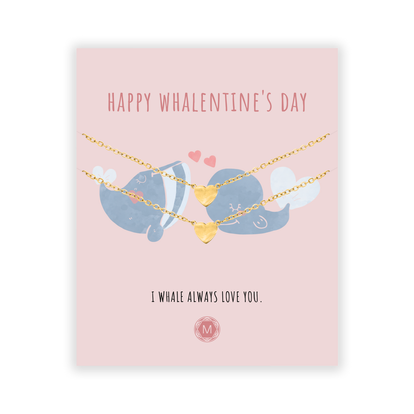 HAPPY WHALENTINE'S DAY 2x Bracciale