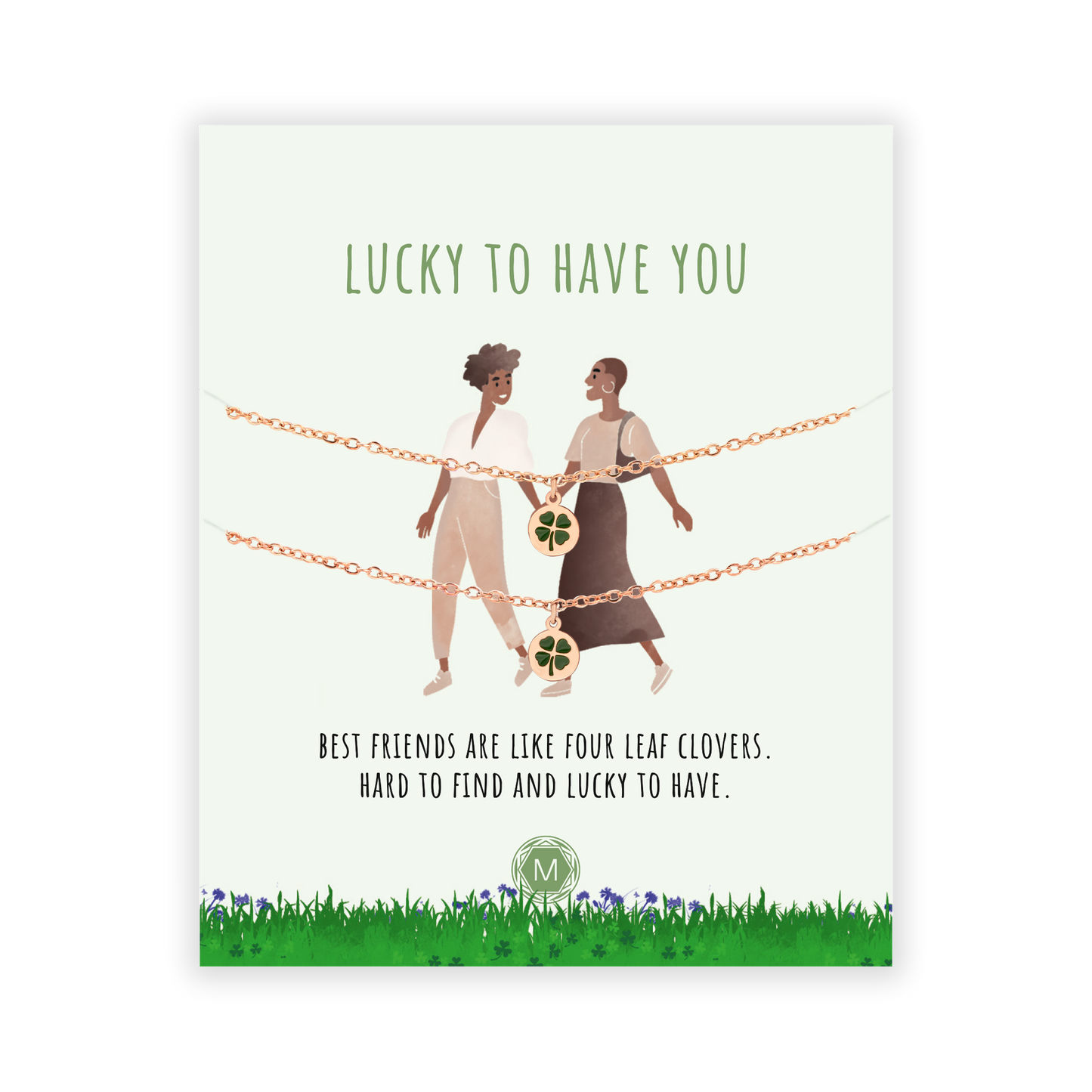 LUCKY TO HAVE YOU 2x Bracciale