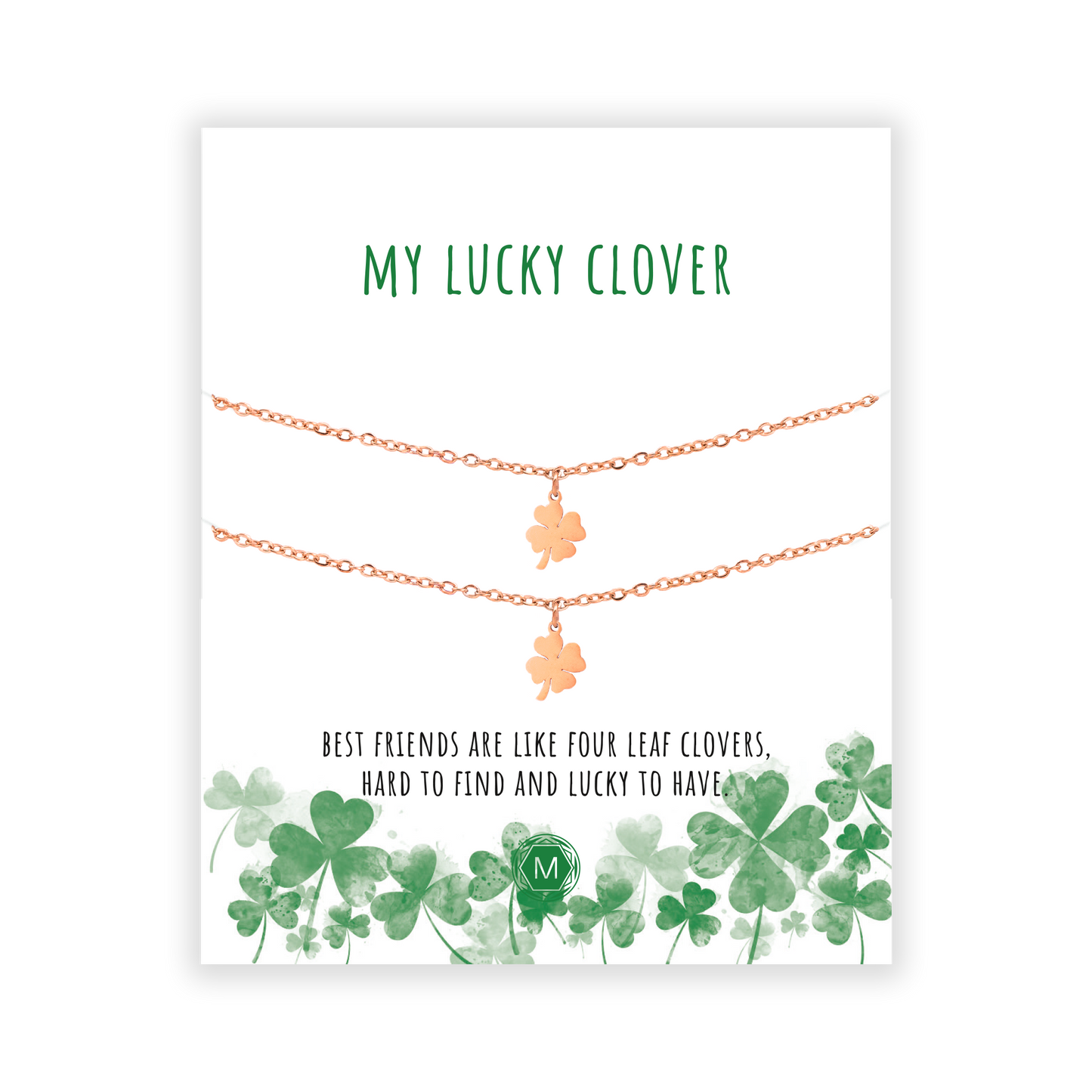 LUCKY CLOVER 2x Bracciale