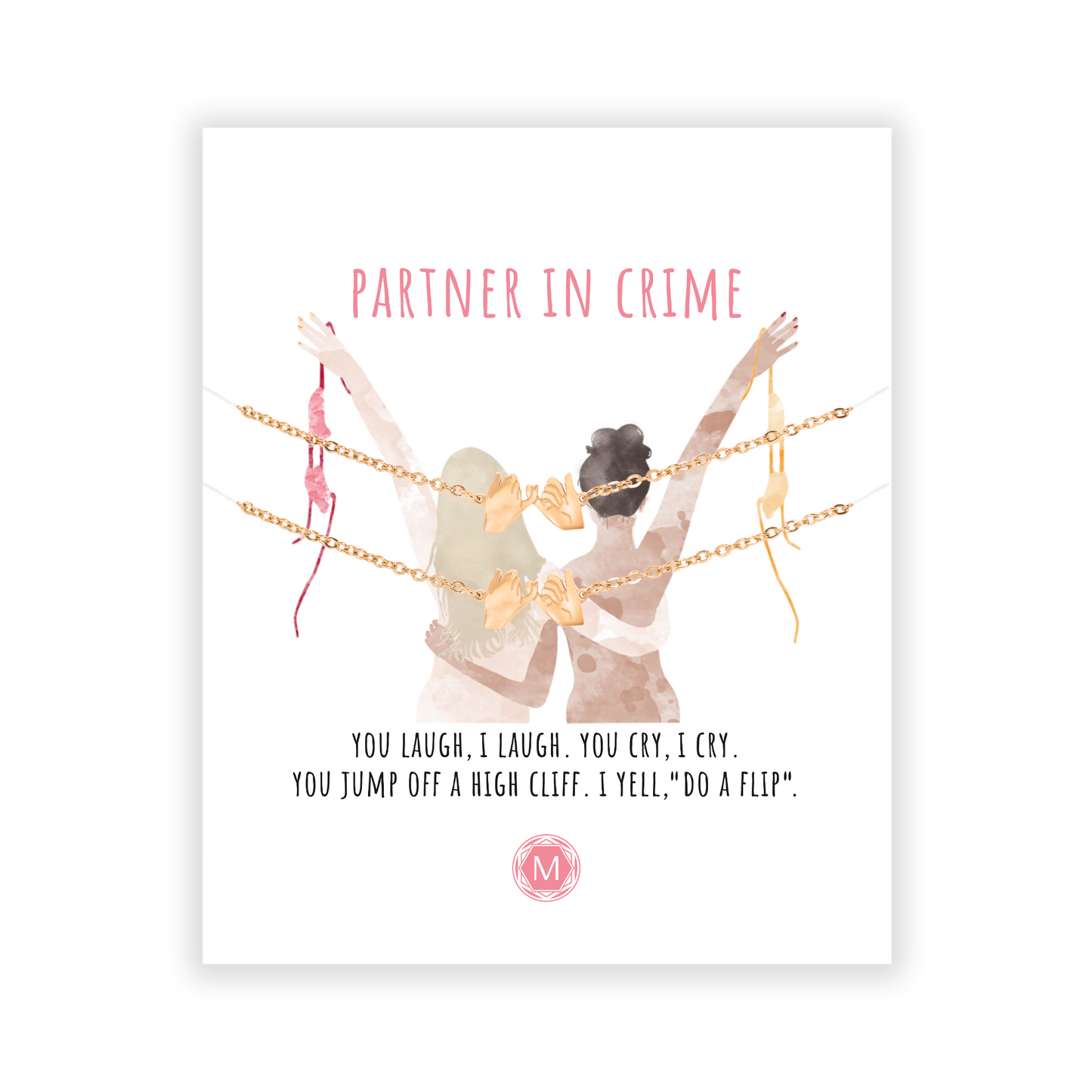 FRIENDSHIP: PARTNER IN CRIME 2x Bracciale