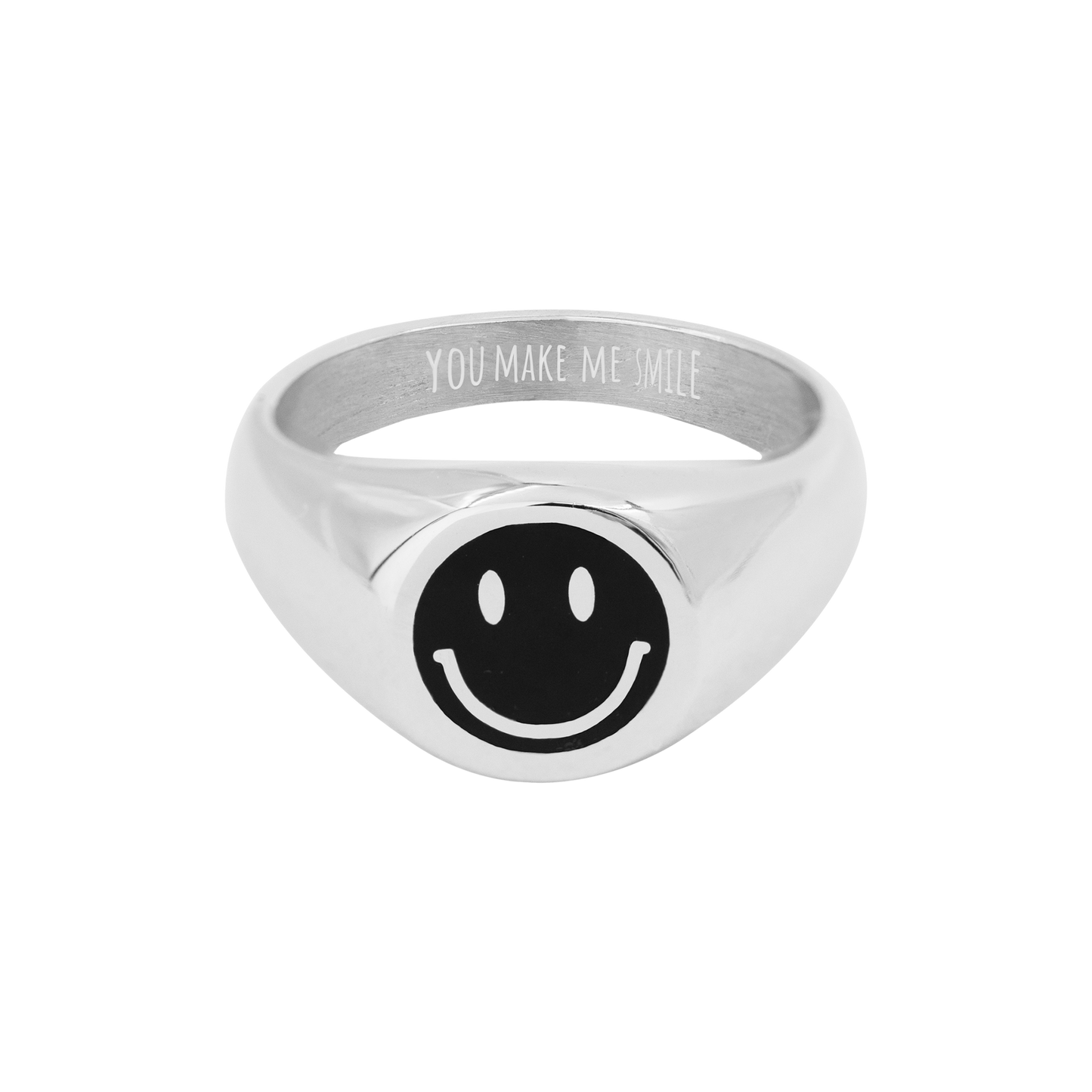 YOU MAKE ME SMILE Anello Argento