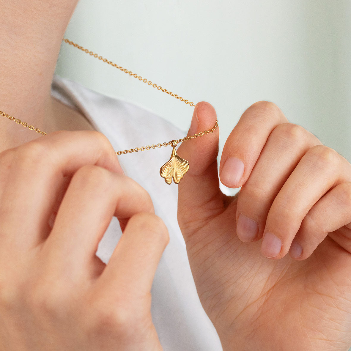 GINKGO LEAF Collana