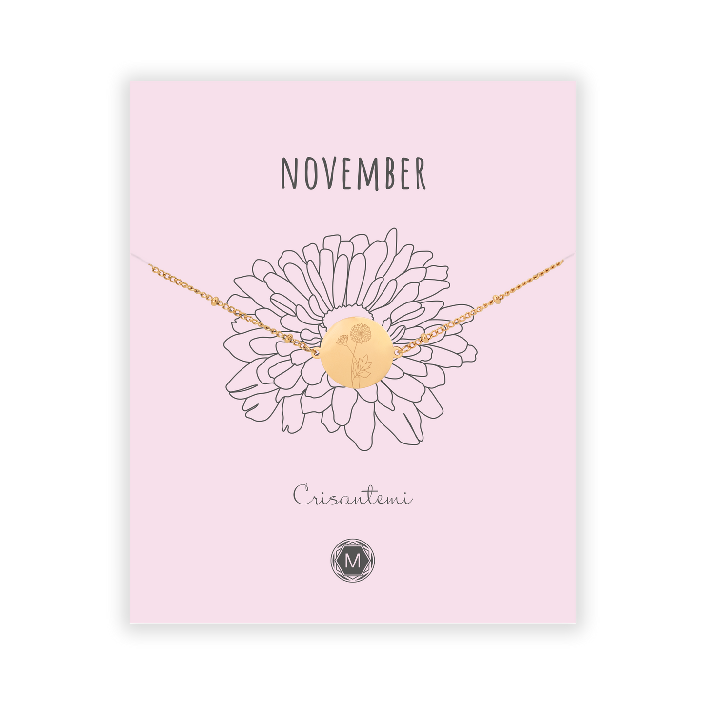 NOVEMBER CRISANTEMI Bracciale