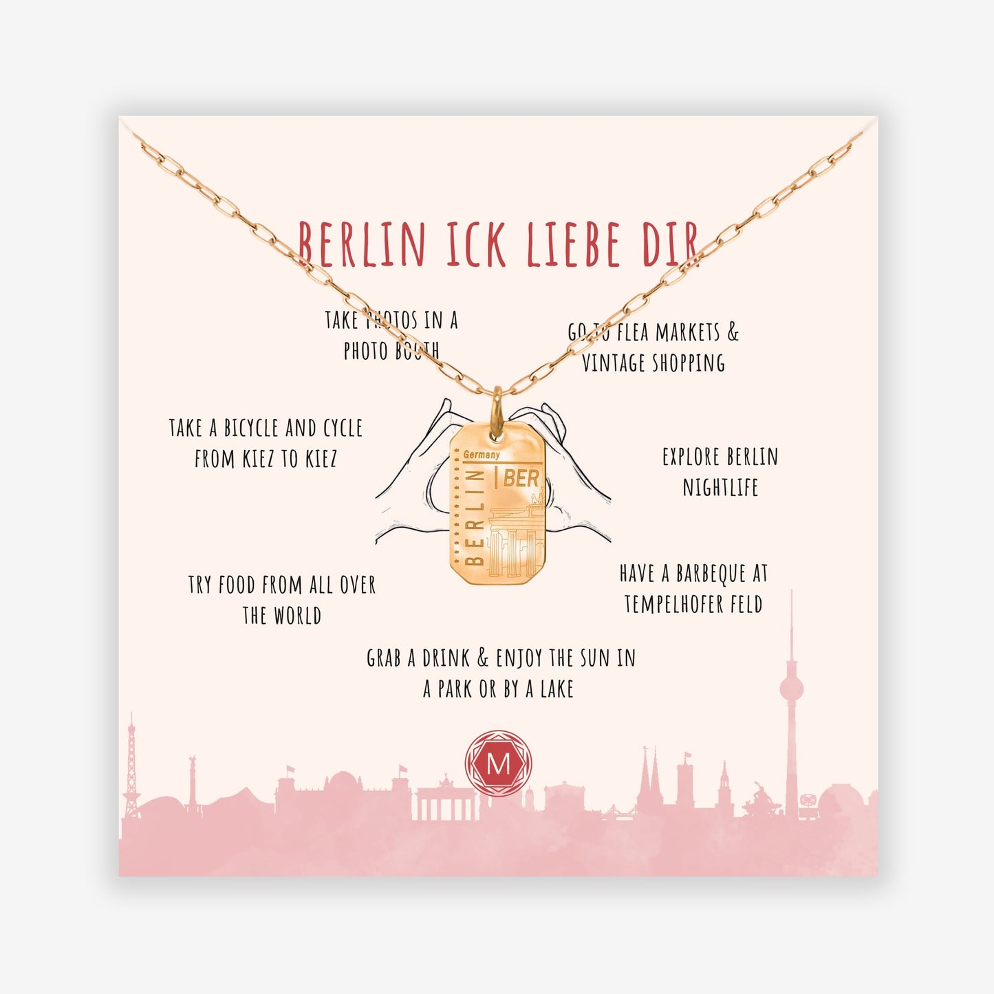 EN - BERLIN ICK LIEBE DIR Necklace