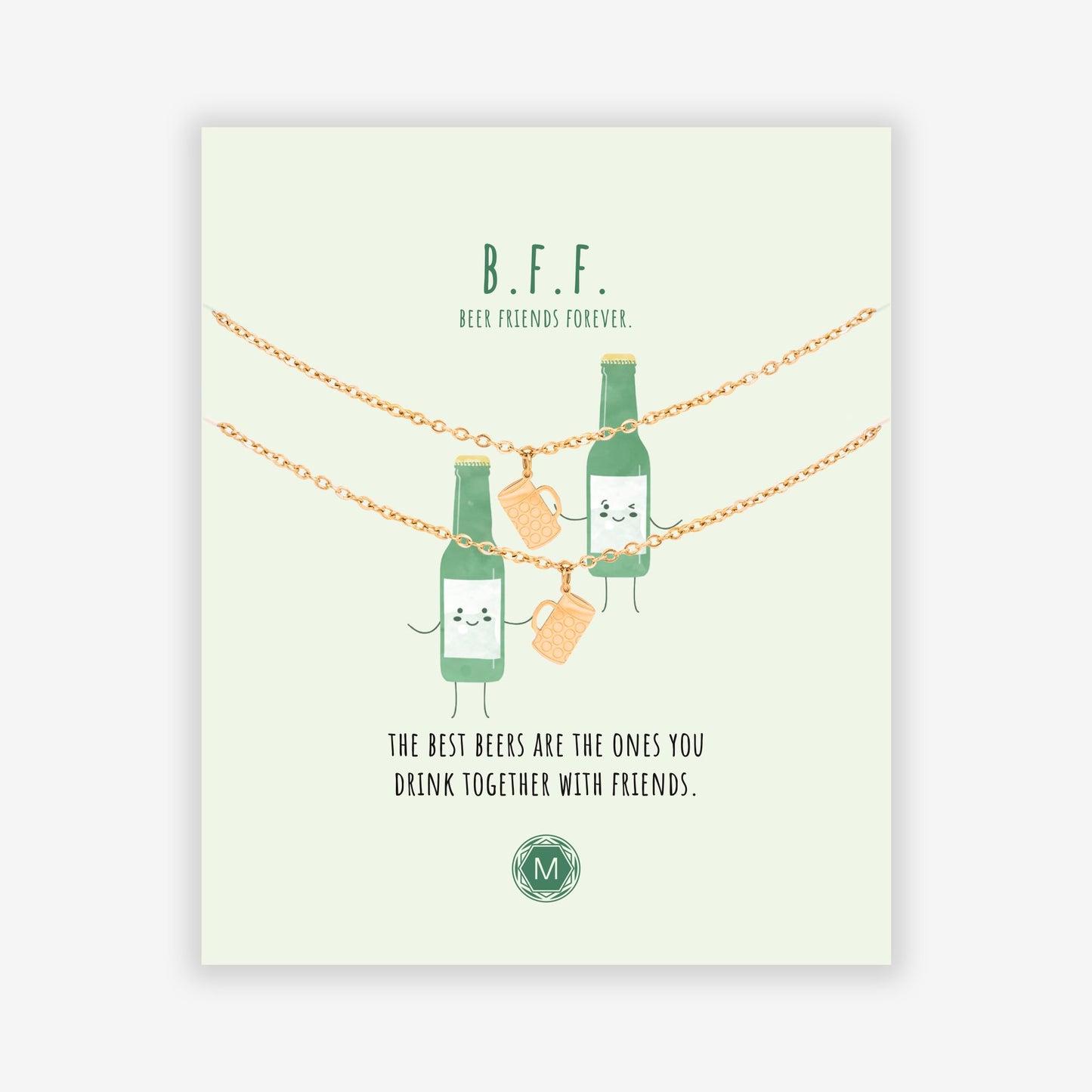 B.F.F. BEER FRIENDS FOREVER 2x Bracelet