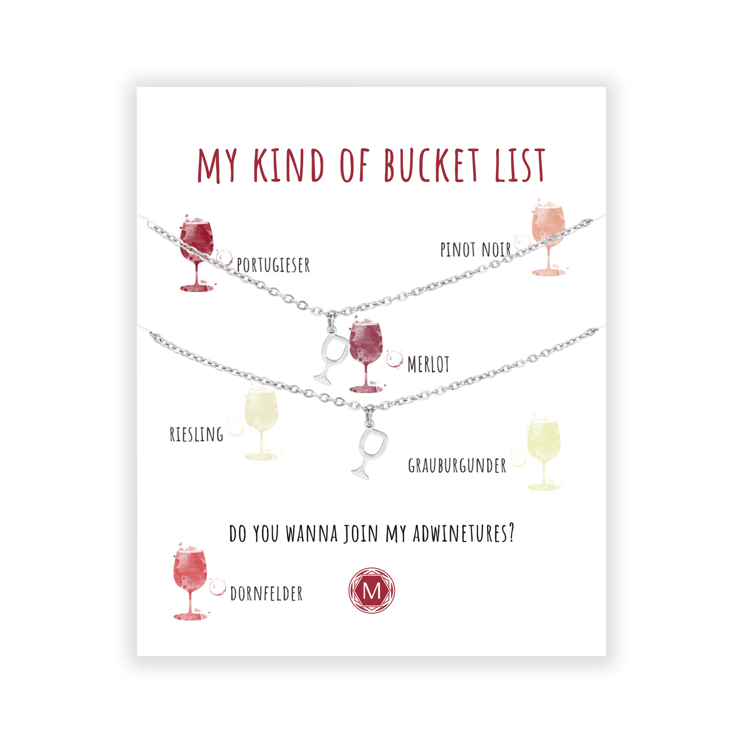 MY KIND OF BUCKET LIST 2x BRACCIALE