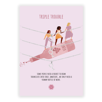 TRIPLE TROUBLE 3x Collana