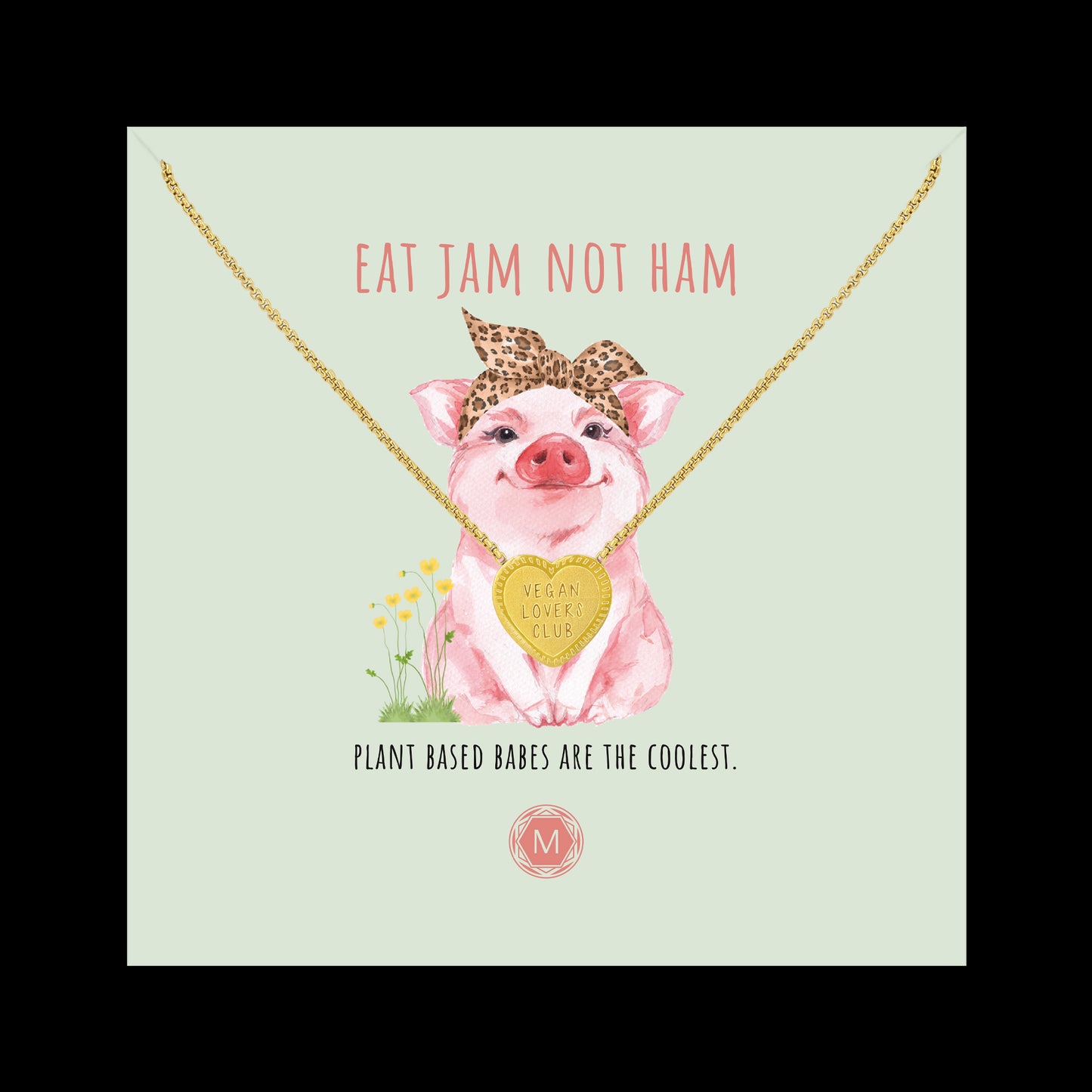 EAT JAM NOT HAM Collana