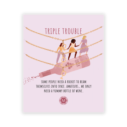 TRIPLE TROUBLE 3x Bracciale