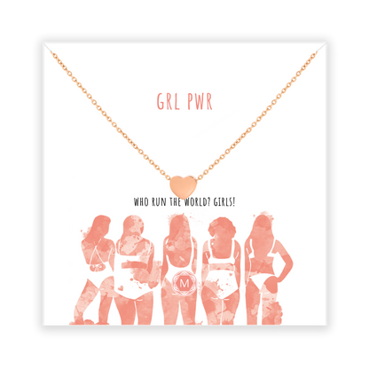 GRL PWR HEART Collana