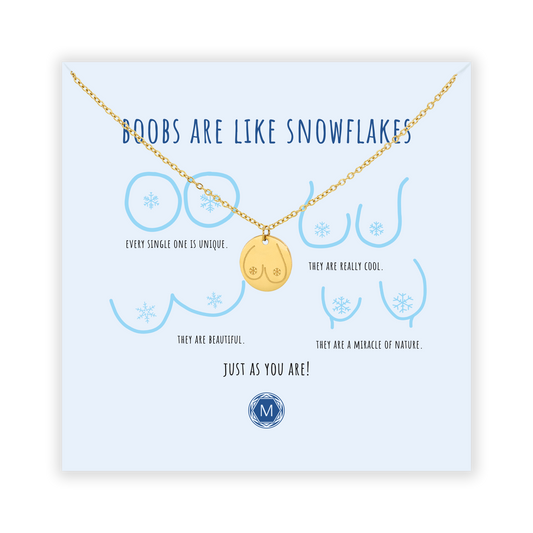BOOBS ARE LIKE SNOWFLAKES Collana